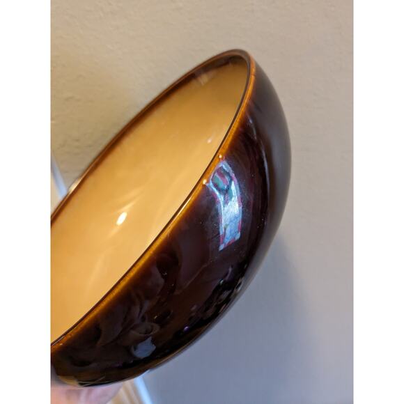 Sango Nova Brown 4933 Beige Tan Vegetable Pasta Serving Bowl 9" Wide 3" High - Picture 9 of 15